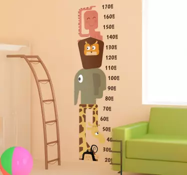 Sticker prietenos cu animale sălbatice - TenStickers