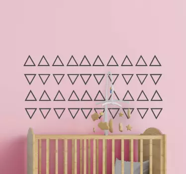 Stickere locuri design de model triunghiuri - TenStickers
