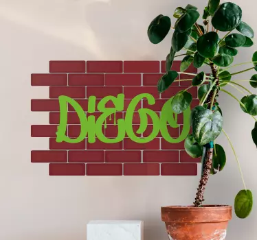 Autocolant pentru adolescent nume urban personalizabil - TenStickers