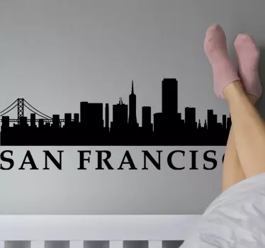 Stickere locuri peisaj urban san francisco - TenStickers
