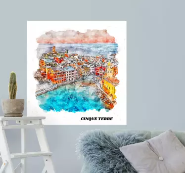 Stickere locuri vedere la cinque terre - TenStickers
