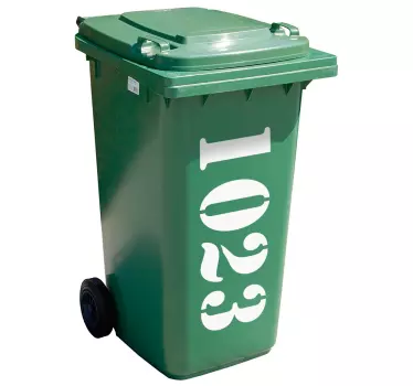 Stikcer numărul casei container - TenStickers