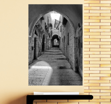 Strada de decor de perete din camera de zi jerusalem - TenStickers