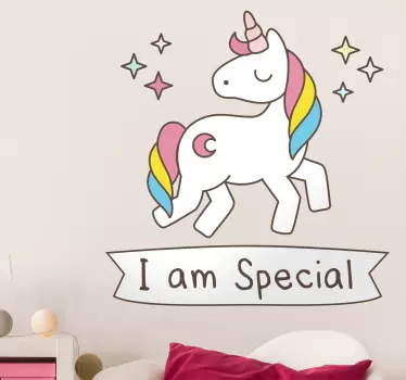 Sunt un autocolant de perete unicorn special - TenStickers