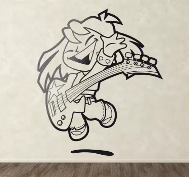 Tânăr de bass sticker autocolant - TenStickers
