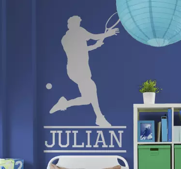 Tenis de jucător de tenis siluetă - TenStickers
