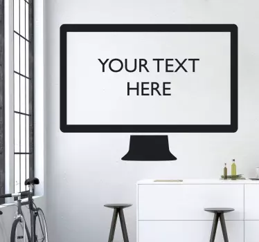 Text personalizat ecran computer computer sticker living decor - TenStickers