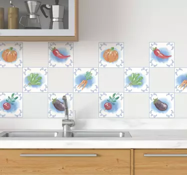Transfer de tigla de legume proaspete - TenStickers