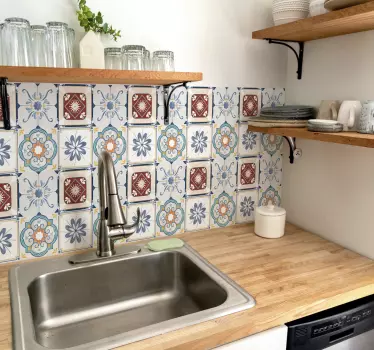 Transfer frumos de țiglă în ciment - TenStickers