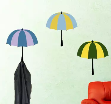 Trei autocolante pentru umbrele de perete - TenStickers