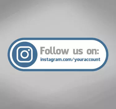 Urmați-ne instagram decal - TenStickers