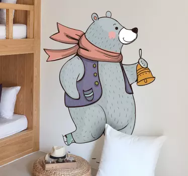 Ursuleț de crăciun ursuleț de perete - TenStickers
