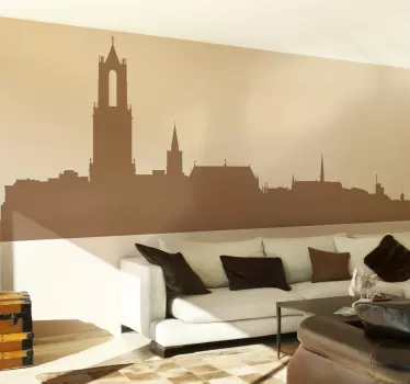 Utrecht profil siluetă decorare perete vinil - TenStickers