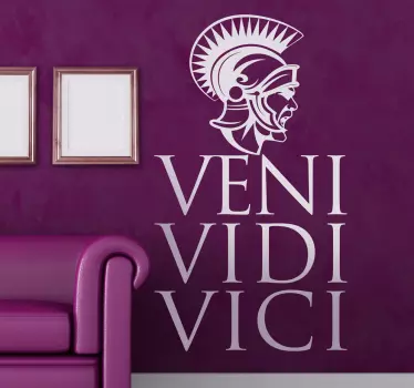 Veni vidi vici autocolant decorativ - TenStickers