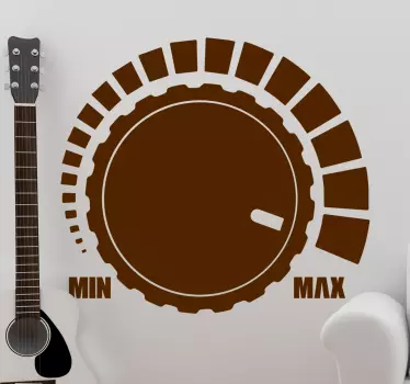 Volum buton muzică decal muzical - TenStickers