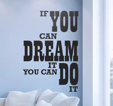 Walt disney îl puteți face motivațional sticker de perete - TenStickers