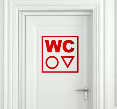 Wc toaletă autocolantă - TenStickers
