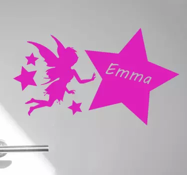 Zână și stele numite fantezie decor - TenStickers