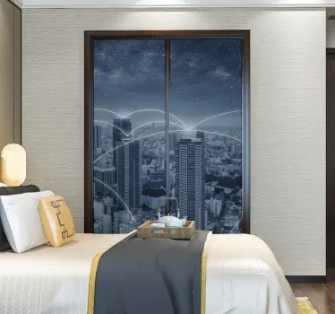 Zgarie-nori pe mobilier peisaj decal - TenStickers