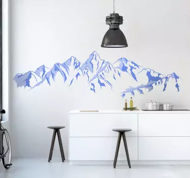 Zid de zid montan mural - TenStickers