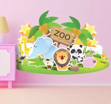 Zoo festival autocolant copii - TenStickers