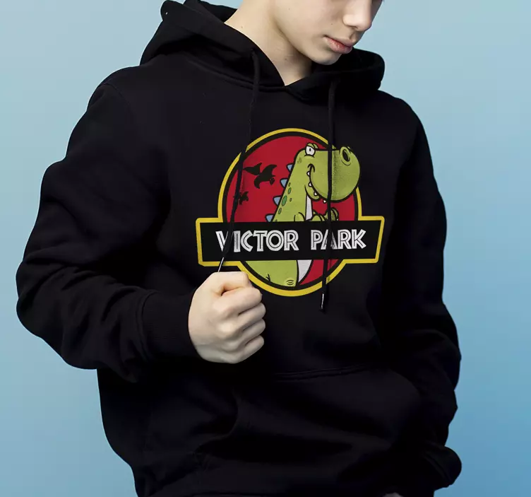 Tricou copii dinosaur din jurassic park cu nume - TenStickers