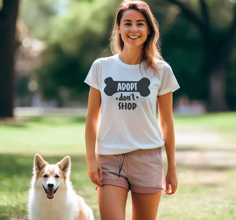 Alt tricou adoptați, nu cumpărați - TenStickers