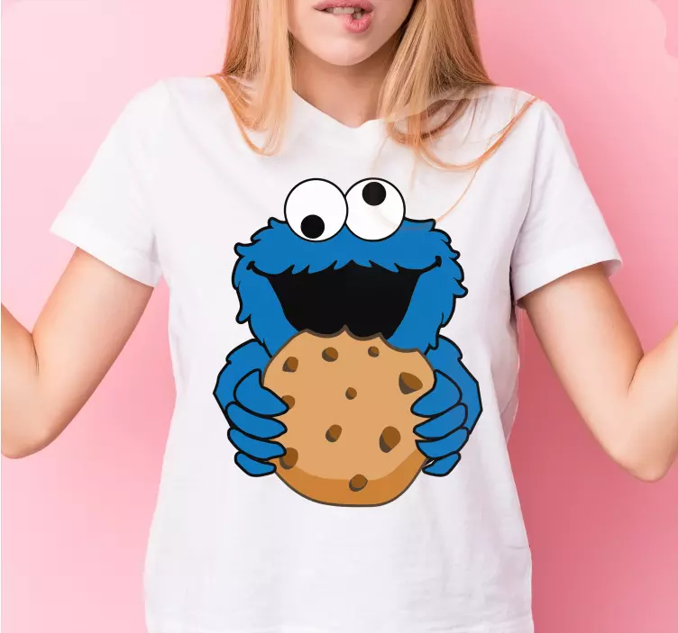 Tricou personalizat cookie monster - TenStickers