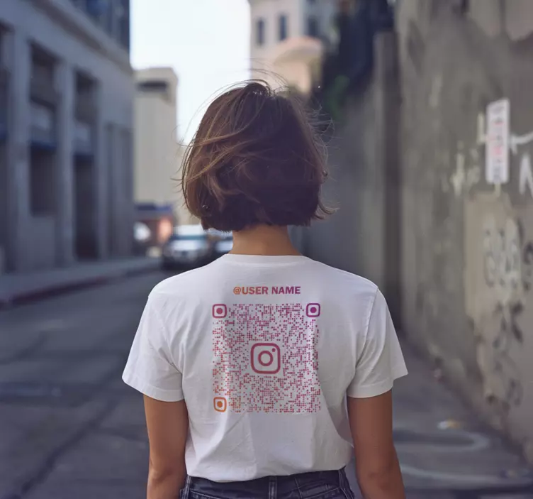 Alt tricou cod qr instagram - TenStickers