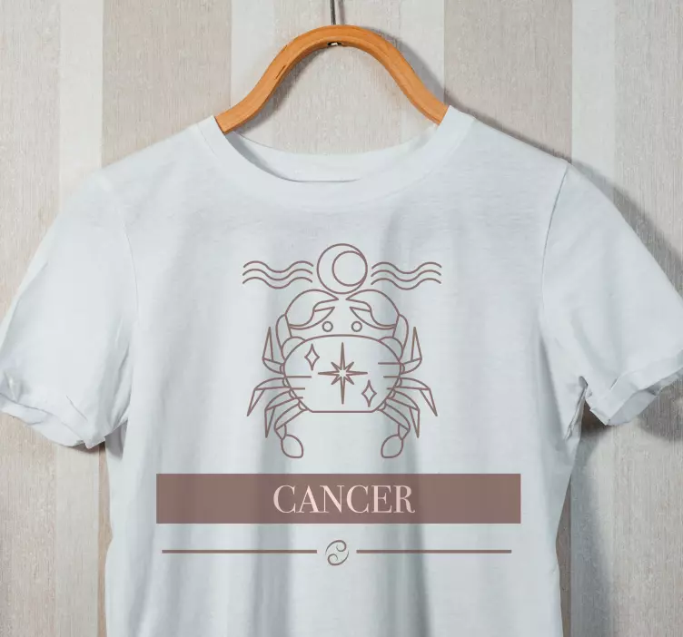 Alt tricou crab zodiac cancer - TenStickers