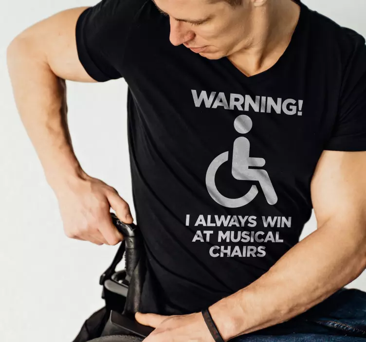 Alt tricou Design amuzant cu handicap - TenStickers
