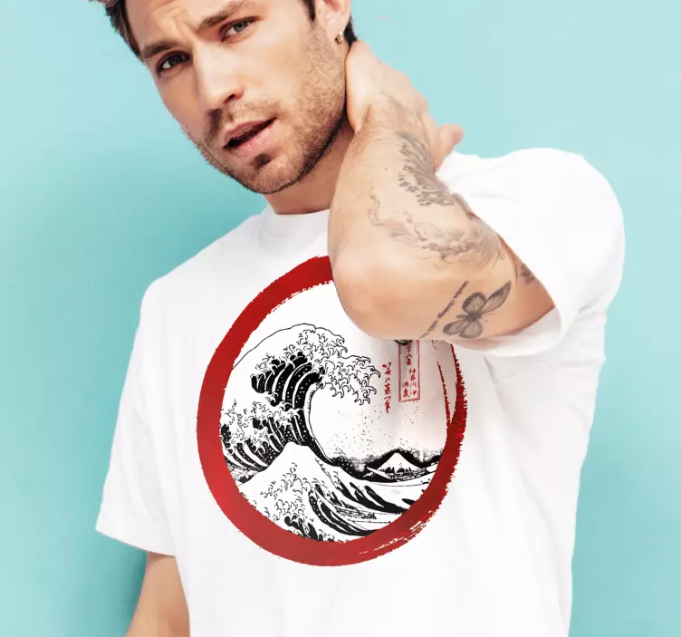 Alt tricou Marele val din kanagawa - TenStickers