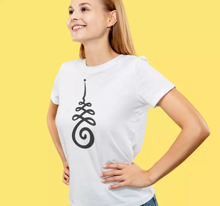 Alt tricou Simbol unalome - TenStickers
