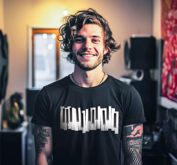 Alt tricou tastatura de pianTastatură de pian - TenStickers