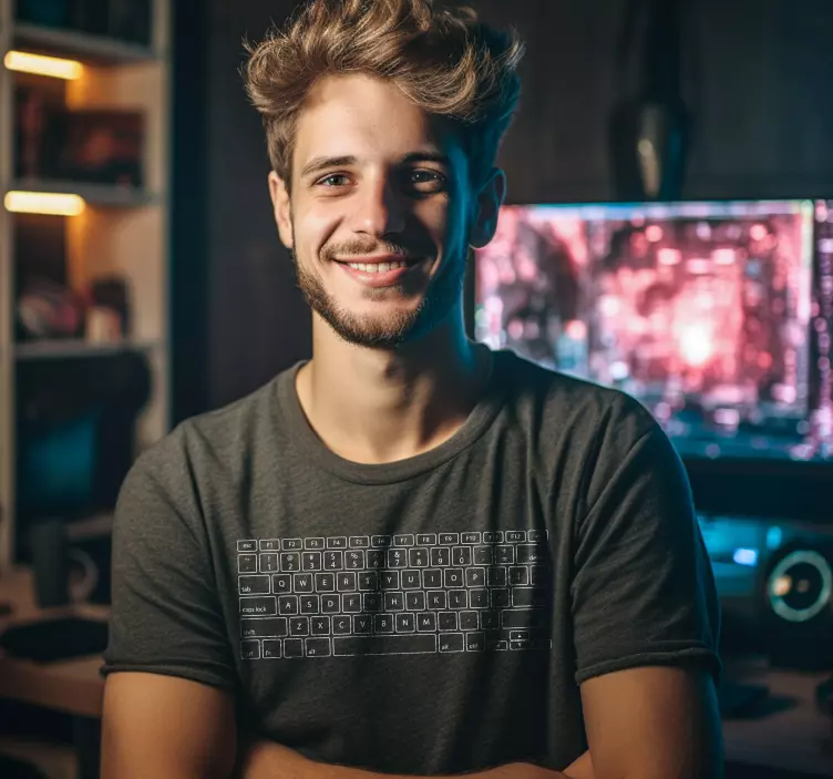 Alt tricou tastele tastaturii calculatoruluiTastele tastaturii ca - TenStickers