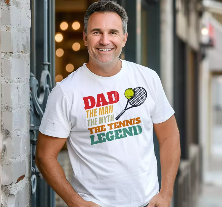 Alt tricou tată legenda tenisului - TenStickers