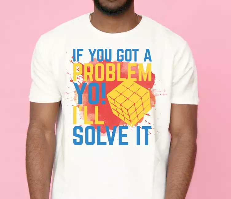 Alt tricou text de rezolvare a problemelor - TenStickers