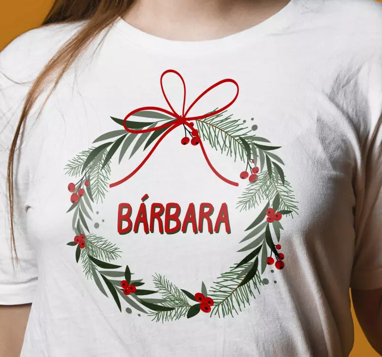 Cununa cu dantelă cămașă de crăciun - TenStickers