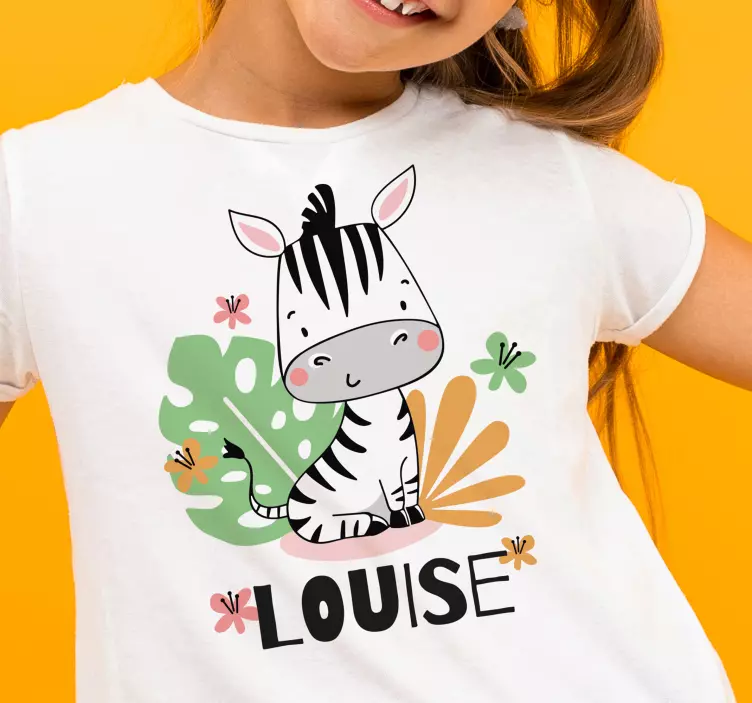 Frumoasa zebra pentru copii tricou copii - TenStickers