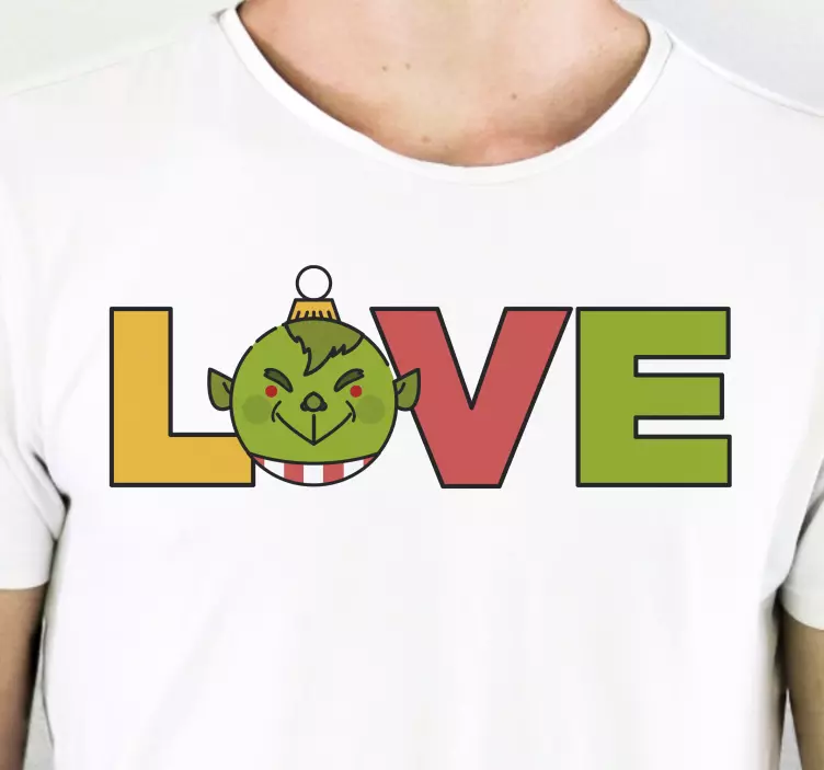 Grinch love shirt de crăciun - TenStickers