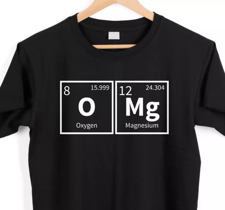 Omg element chimic cuvânt tricou personalizat - TenStickers