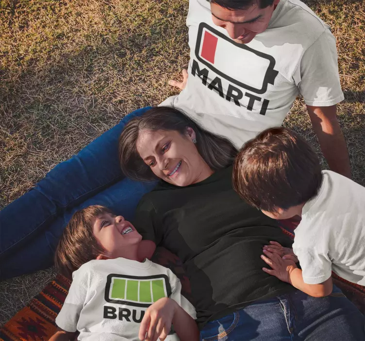 Părinte fără baterii cămașă tată și fiu - TenStickers