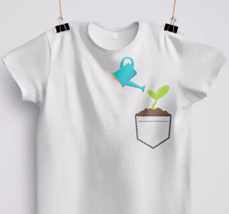 Udare plante buzunar tricou personalizat - TenStickers