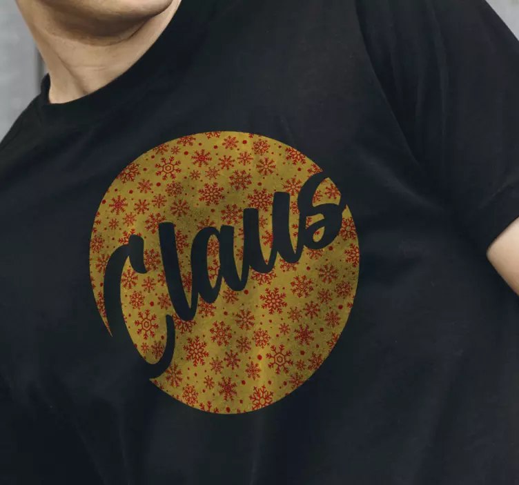 Cămașă de crăciun personalizabilă fulgi de zăpadă - TenStickers