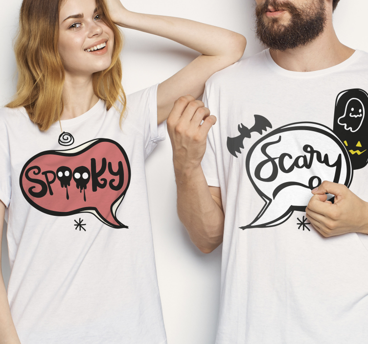 Tricou de Halloween modele înfricoșătoare și înfricoșătoare - TenStickers