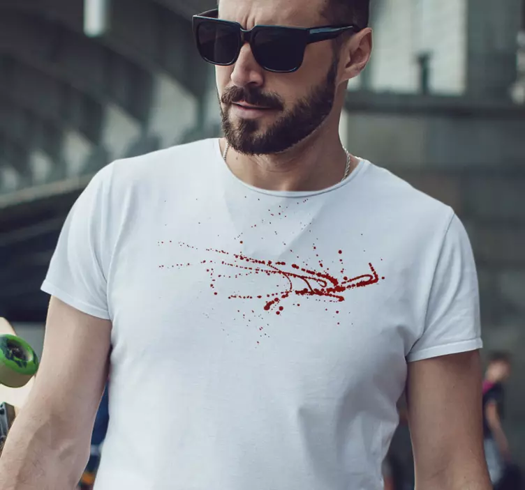 Cămașă de halloween pătată de sânge - TenStickers