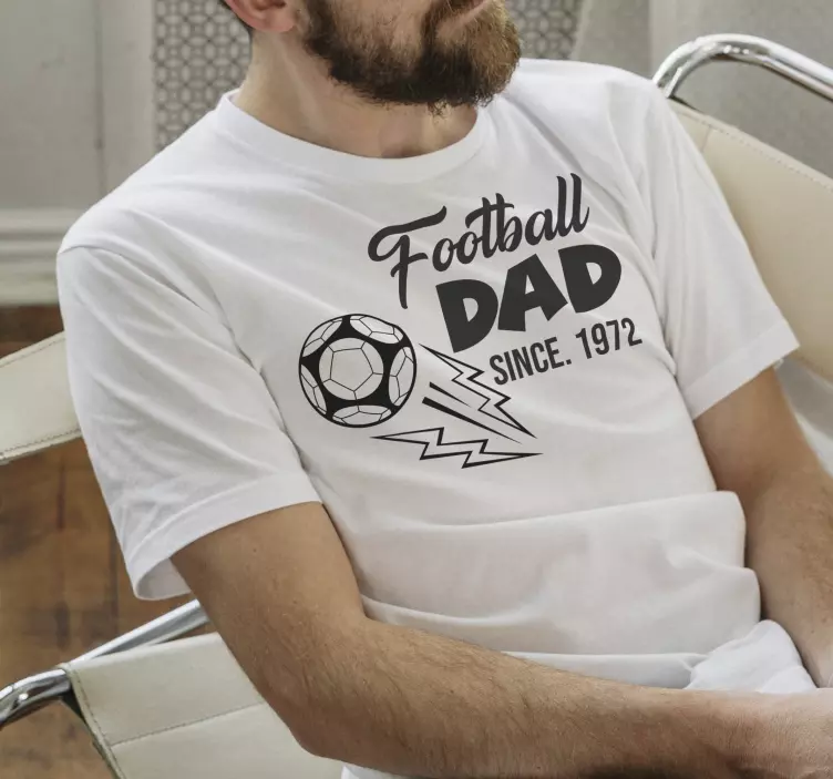 Tricou de ziua tatălui Tata fotbalist - TenStickers