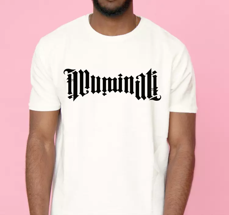 Tricou personalizat illuminati ambigram - TenStickers