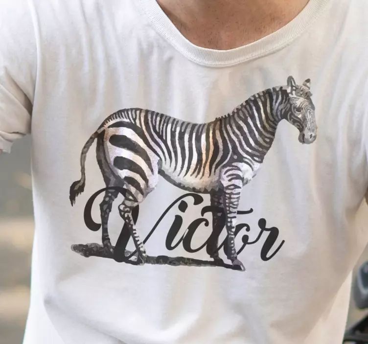 Tricou personalizat zebra - TenStickers