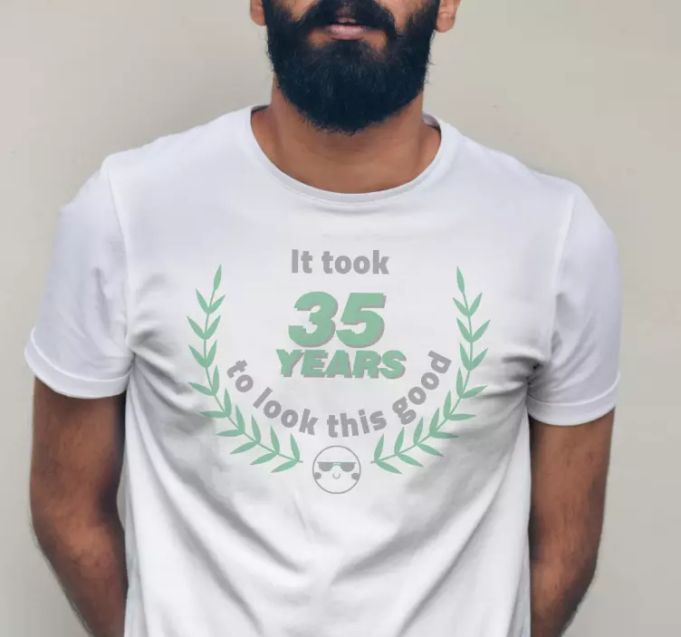 Alt tricou sărbătoarea a 35 de ani - TenStickers